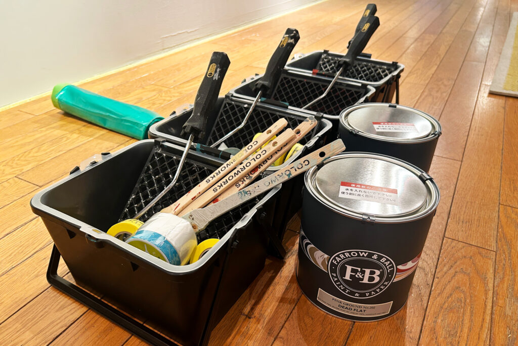 【FARROW&BALL × ザ コンランショップ新宿店】ペイントレッスンで使用するペイントツール