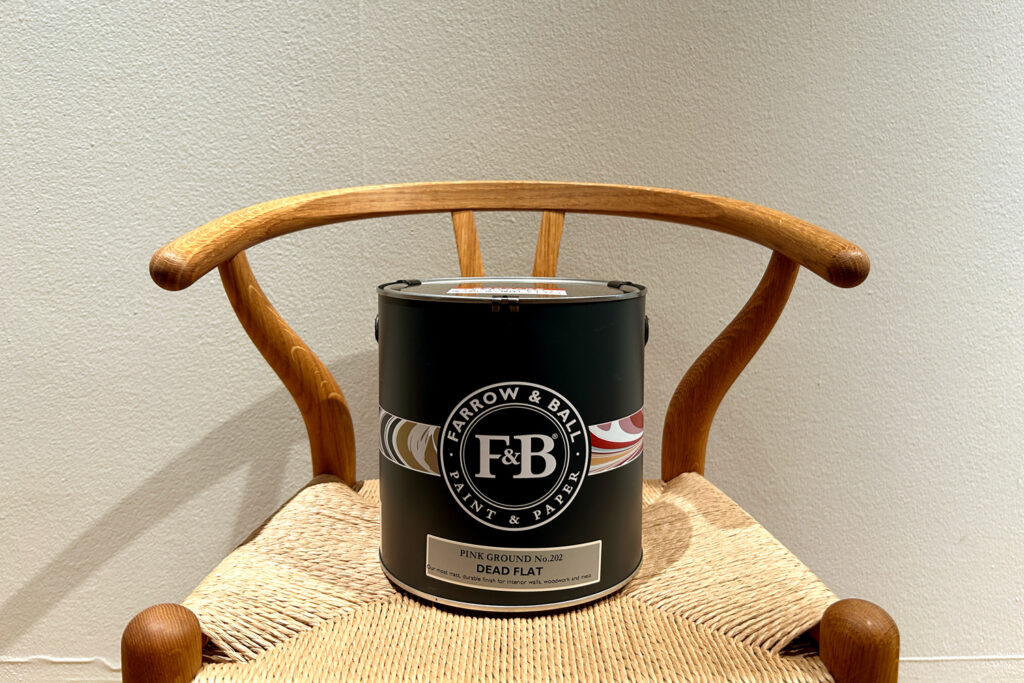 【FARROW&BALL × ザ コンランショップ新宿店】今回使った色はFARROW&BALL Dead Flat No.202 Pink Ground