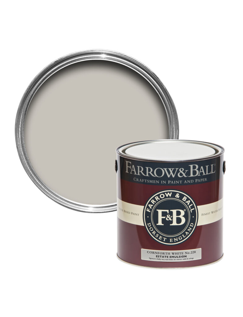 どんな色とも相性の良いリラックスニュートラルから、FARROW & BALL No.228 Cornforth White