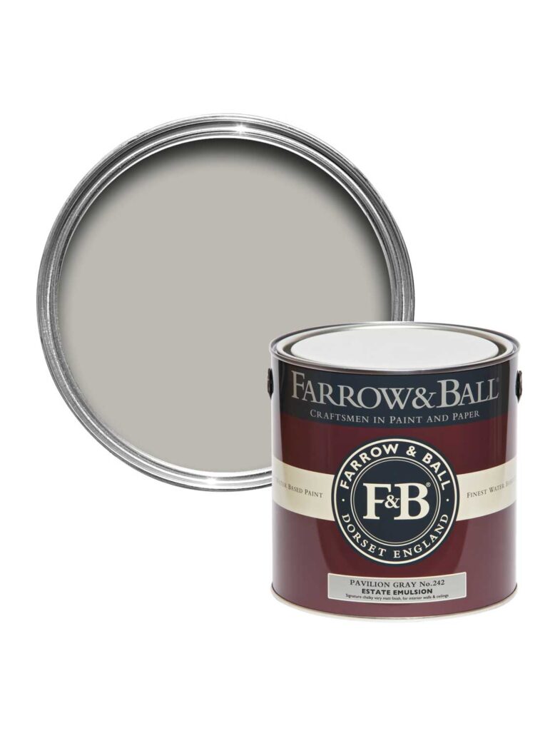 最もクールでモダンなアーキテクチュラルニュートラル / FARROW&BALL No.242 Pavilion Gray